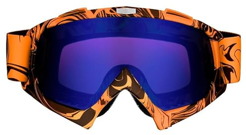 Mud Defeater Motor Motocross Brille Kinder AHP Motorradbrille Racing Googles Orange