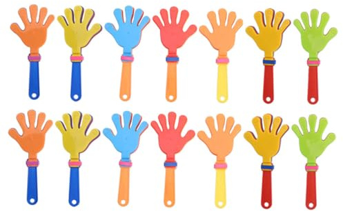 Hemobllo 20 piezas Juguetes de Mano de Plástico para Fiesta Aplaudidor Creativo Ruido Fácil para Eventos Festivos Color Aleatorio Color Aleatorio