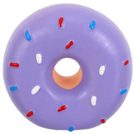 HEMOTON Munkljudleksak Hundleksak Latex Leksak Medelstora Hundleksak Valpleksak Pipig Latex Valpen Leksak Hundtuggar Violet