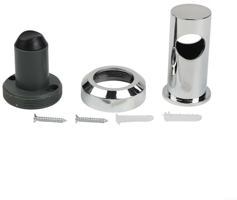 ABS Duschstange Wandhalter Riser 22mm passend für Rohre mit 21 5mm bis 22mm Durchmesser, Wandhalterung Fitting Halter mit Befestigungsschraube für sichere Befestigung