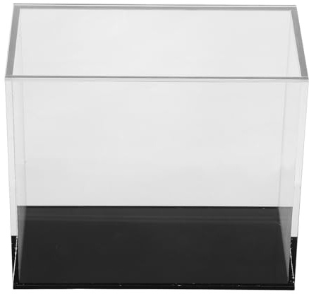 Abaodam Vitrine D'exposition Empilable en Acrylique Transparent pour Figurines, Boîte Anti-poussière Légère et Portable, Petite Vitrine de Comptoir pour Collectionneurs et Jouets