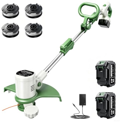 Tijeras de Césped y Cortacésped con Batería 2 x 4000 mAh