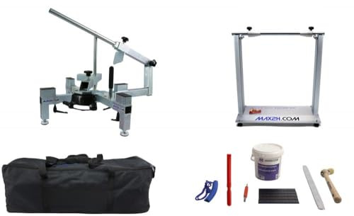 MAX2H® MG-2 Appareil de montage de pneus avec béquille d'équilibrage Plus, kit de démarrage (poids adhésif noir) et sac