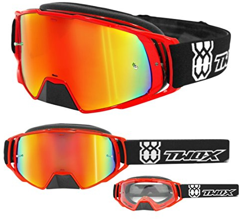 TWO-X Cross-Brille - Motocross-Brille - Motorrad-Brille - Enduro & Downhill - Schutz-Brille - Modell Rocket