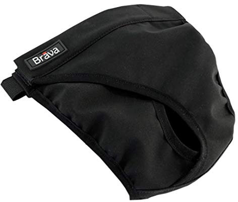 FINNERO Brava Heat Pants für Hündinnen – Waschbare Schutzhöschen bei Läufigkeit, Inkontinenz und Markierung – Hunde-Periodenhose mit verstellbarem Gummizug – Atmungsaktiv und weich – XL, Black