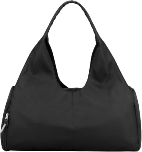 JSHAHA Bolsa de Viaje Bolsa de Deporte Bolsa de Gimnasio Deportes Bolsa de Gimnasio con Bolsillo Húmedo Seco y Compartimento para Zapatos para Adulto Unisex(Negro)