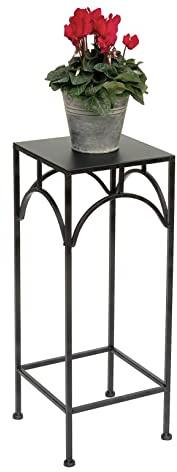 DanDiBo Blompall, metall, svart, fyrkantig, 60 cm, blomställ, 96132 m, sidobord, blompelare, modernt växtstativ, växtpall