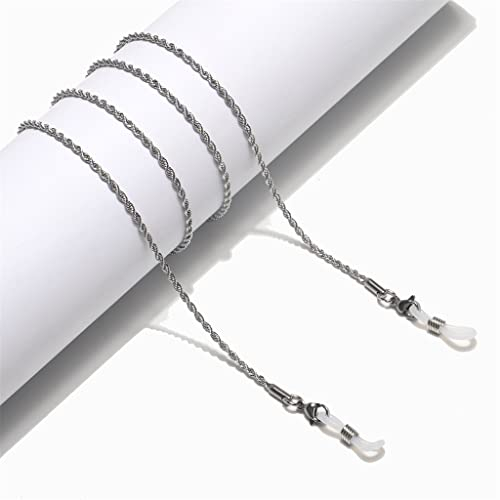 SUNMME Twist-Edelstahl-Sonnenbrillenkette, lichtbeständige Lanyard-Brillenkette
