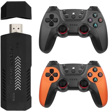 XIXIMENG X2 UItra Game Stick 4K HD Videospielkonsole Double Wireless 2.4G Controller Retro Konsole 128G 40000 Spiele