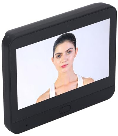 Timbre con Mirilla con Vídeo WiFi de 1080P, Visión Nocturna por Infrarrojos, Detección de Movimiento y Pantalla LCD de 4,3 Pulgadas, Visor de Puerta Digital Inteligente