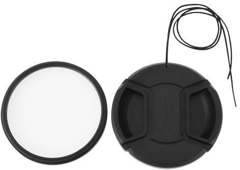 Briny River 2Pcs 58mm Filter Lens Cap Cover UV Filter Adapter Ring Compatible with Panasonic Lumix S 26mm