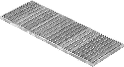 Fenau - 290 x 790 x 20 mm - Gitterrost, MW: 30/10 mm, verzinkt, Rost für Zarge: 300 x 800 x 23 mm, Bau-Normrost für Lichtschacht