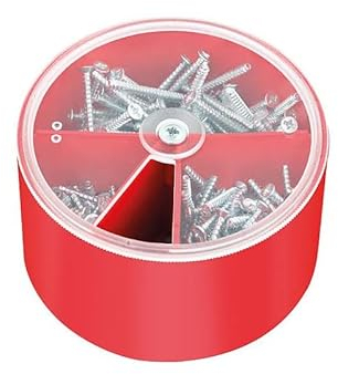 Don Quichotte Geräteschraube Sortimentsbox 300-teilig für Schalterdosen | je 100Stk. 3,2x15 / 3,2x25 / 3,2x40