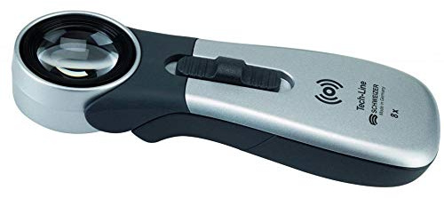 SCHWEIZER Handleuchtlupe Tech-Line CLASSIC Vergr.10x LED Linsen-D.22,8mm - 91042