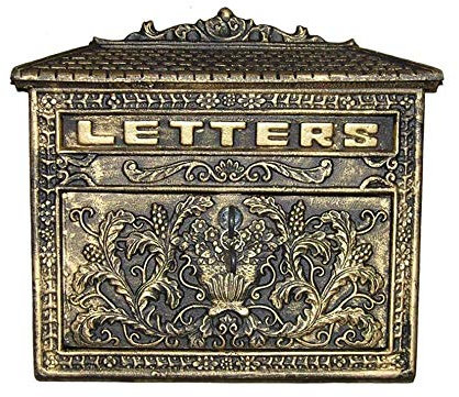 Outdoor-Briefkasten Mit Schloss Retro Vintage Europäischen Eisenblech Wand Mailbox Briefkasten Sicherer Briefkasten Außerhalb Postfächer Briefkästen Zubehör Amerikanischer Stil