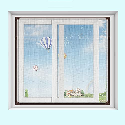 ACUY Fliegengitter Fenster 40x140cm, Einfache Klebemontage Insektenschutz ​Fliegengitter Fenster nach Maß für Fenster zum Einhängen