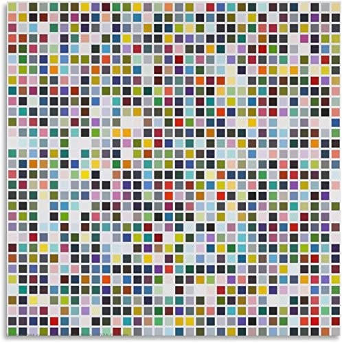 XCPORA Gerhard Richter Poster Abstrakte Wandkunst Gerhard Richter Drucke Gerhard Richter Leinwand Gemälde für Heimwanddekoration Bild 50x50cmx1 ohne Rahmen