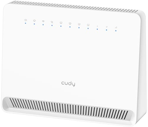 Cudy Unlocked 4G LTE Cat 6 Gigabit Modem Router with SIM Card Slot, 2 CA, AC1200 WiFi, OpenVPN, Wireguard, IPsec, VPN, LT700E