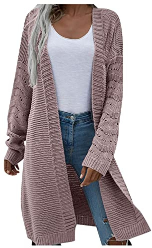 Chaqueta de punto mujer largo punto grueso: Chaqueta softshell mujer chaqueta de verano ligera chaqueta de punto chaqueta fina chaqueta bolero chaqueta de un solo color cárdigan algodón chaqueta