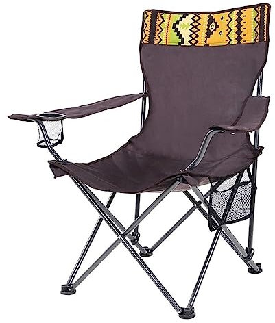 DRMEE Klappstuhl Angelstuhl Outdoor Camping Stuhl Sessel Mit Tasse Halter Tragbare Klapp Rückenlehne Stuhl Angeln Stuhl Strand Freizeit Stuhl Camping Stuhl