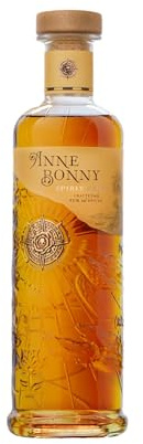 Anne Bonny Spiced Rum 70cl – Ron Premium Especiado Artesanal – Notas de Vainilla, Caramelo, Nuez Moscada y Canela – Ron Suave y Aromático Ideal para Cócteles, Mojitos y Combinados - 40% Vol