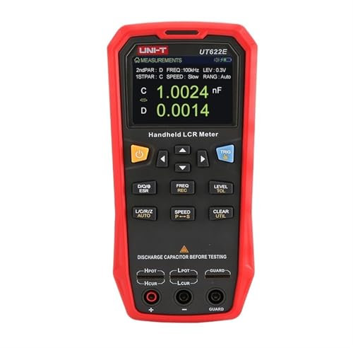 KMGUZRRWD UT622A UT622C UT622E Capacité numérique LCR Meter Multimètre Condensateur Testeur de Composants électroniques(UT622E)