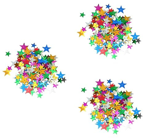 TEHAUX 3 Stücke 30 30g Multi-förmigen Glitter Pailletten Konfetti Bunte Pailletten Für Handwerk Hochzeit Dekorationen Handgemachte Partner