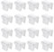 ZAHD 16 PCS supporto universale in plastica per tapparelle in alluminio morsetto bretelle in plastica di PVC per tende Veneziane Morsetto in plastica per veneziane Staffa a morsetto per veneziane