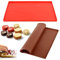 2 Piezas Tapetes de Silicona para Rollo Suizo Alfombrilla de Silicona，Bandejas de Siliconas para el Horno，Tapete para Pastel de Rollo Suizo Bandejas