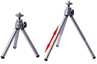 Gadpiparty Mini Treppiede Regolabile per Smartphone e Fotocamera in Alluminio Compatto 3 Gambe Regolabili per Foto e Video Treppiede Portatile per in Spazi Ristretti