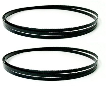 WUSHADEHANS Hojas de Sierra de Cinta, 2 Hojas de Sierra de Cinta de Carbono de 2240 mm x 6,35 mm x 0,35 mm, 6/10/14 TPI, Herramientas for Trabajar la Madera(10tpi)