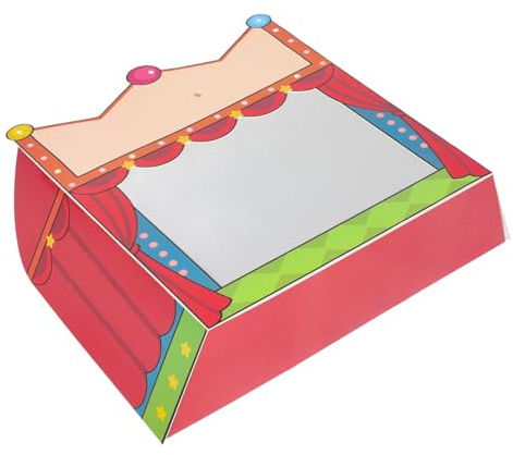 GARVALON Palcoscenico per Burattini delle Ombre Fai da Te in Carta, Teatro di Marionette Cinese Educativo, Set Creativo per Gioco Artistico in Classe e Asilo, Materiali Didattici