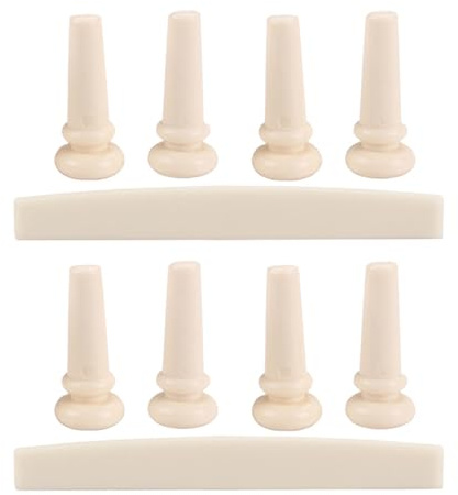 Gitarrenzubehör Satz aus Kunststoff für Akustik und Folk Gitarre | Beige, 1 Satz, für Reparatur und Auftritt, für Liebhaber von Akustikgitarren