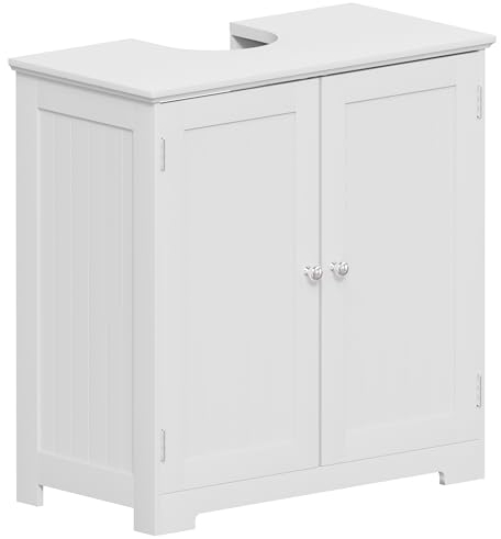 Bath Vida Priano - Mobile lavabo con 2 Ante, Bagno, 30 x 60 x 60 cm, Colore: Bianco