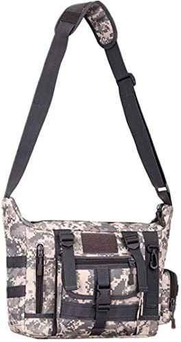Sport Tent Taktische Umhängetasche Messenger Bag Militär Crossbody Bag Sling Tasche Molle Outdoor Schultertasche Herren Für Radfahren Camping Trekking Tarnung-ACU