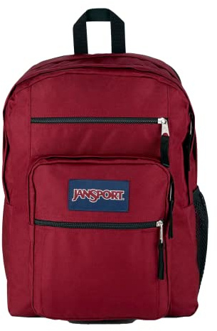 JanSport BIG STUDENT Stor ryggsäck, 15 inch laptopfack, Russet Red (Röd)