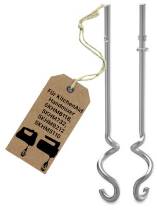 Knethaken Quirle für KitchenAid Handrührer 5KHM732, 5KHM9212, 5KHM6118, 5HM5110 Zubehör Handmixer