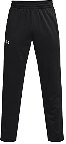 Under Armour Men's Armour Fleece Pants, (001) Black / / White, Large