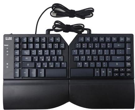 YMDK Split 75% NKRO Core Alps Matias Silent Switches Magnetische Handauflagen Ergonomie Voll programmierbare Makro Mechanische Tastatur