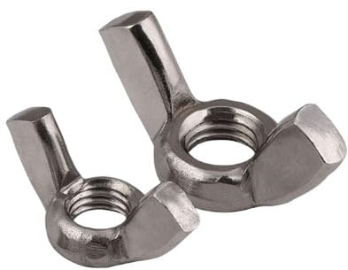 30 Stück handfeste 316 Edelstahl M3 M4 M5 handfeste Muttern, Flügelmuttern, Flügelmuttern (Size : M4 30pcs)