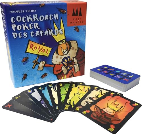 Schmidt Kakerlake Poker Royal, Kartenspiel, ab 8 Jahren, 2-6 Spieler, 15 Minuten Spieldauer