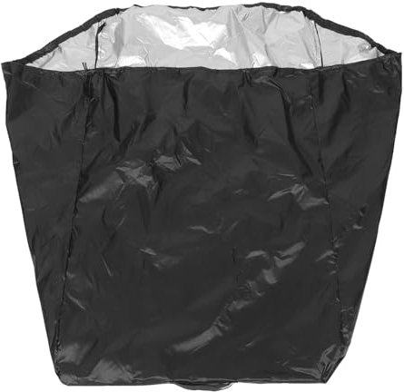 Yardwe Rolling Hose Cart Cover for Water Hose Reel Water Protective Cover Cart Protector Outdoor s Garden Reel Pipe Black 210d Oxford Cloth