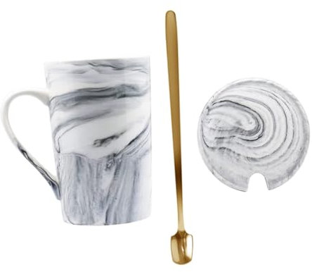 OFFSCH Keramik-kaffeetasse Mit Deckel Geeignet Für Zuhause Und Büro Hochwertiges Keramikmaterial Für Langlebigen Gebrauch Als Geschenk Für Freunde Und Familie