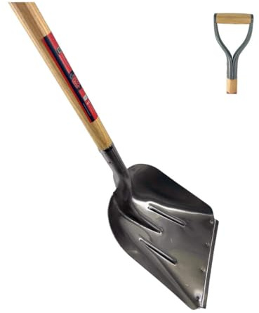 Synx Tools Paletta per cereali con manico - Pale - Pala/Lavoratori di terra - Attrezzi da giardinaggio - Acciaio 85 cm