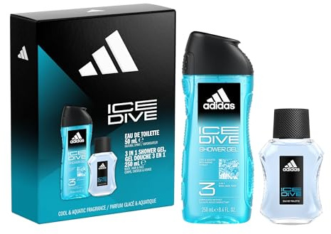 adidas, Geschenkset Ice Dive mit Eau de Toilette 50 ml und Duschgel 250 ml