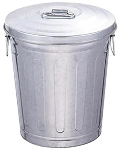 predolo Contenedor de Basura metálico para Exteriores, contenedor de Basura para gestión de residuos, de Compost Multiusos, 17 litros