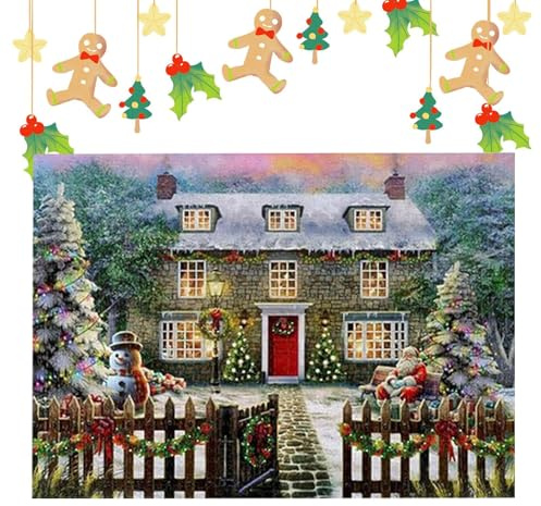 Puzzles 1008 Teile,Weihnachten Anspruchsvolle Puzzles Für Erwachsene - Denksportaufgaben Interaktive Familienspiele,Für Feiertage, Geburtstage, Spielabend, Partys, Geschenke, Kinder Und