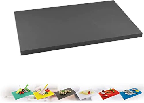 Planche à Découper Gastro en Plastique - XL ou XXL (Noir, XXL 40 x 60 x 2 cm)