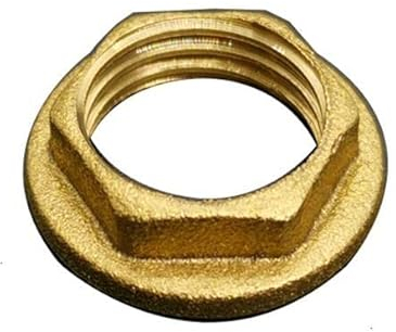 ZALINA 1-1/4; 1-1/2;Dado di bloccaggio Esagonale for Raccordo for Tubi in Ottone con Filettatura Femmina BSP o Dado di bloccaggio della Flangia (Color : with Flange, Size : 1-1/2)