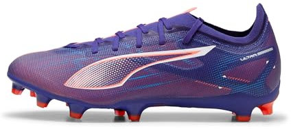 PUMA Unisex Adults Ultra 5 Match FG/AG Soccer Shoe, Lapis Lazuli-PUMA White-Sunset Glow, 42 EU